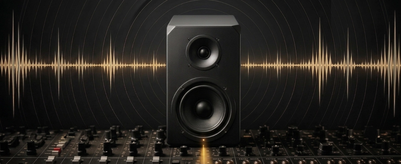Speaker and recording studio console